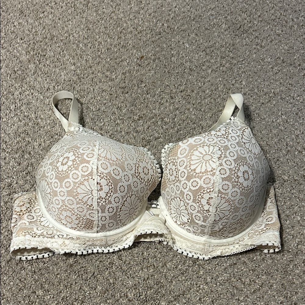 aerie Cream Lace Underwire Bra